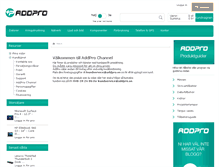 Tablet Screenshot of addprochannel.se